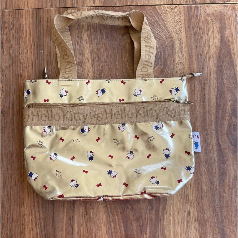 Vintage Hello Kitty Women's Medium Bag Gold Sanrio